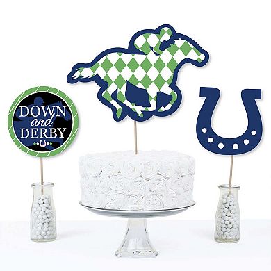 Big Dot Of Happiness Kentucky Horse Derby Party - Centerpiece Sticks - Table Toppers - 15 Ct