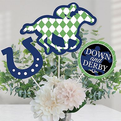 Big Dot Of Happiness Kentucky Horse Derby Party - Centerpiece Sticks - Table Toppers - 15 Ct