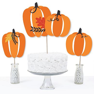 Big Dot Of Happiness Fall Pumpkin - Halloween Or Thanksgiving Centerpiece Table Toppers 15 Ct