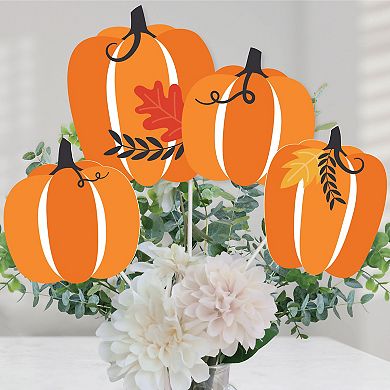 Big Dot Of Happiness Fall Pumpkin - Halloween Or Thanksgiving Centerpiece Table Toppers 15 Ct