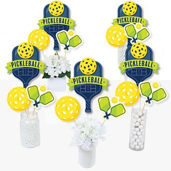 Big Dot Of Happiness Let’s Rally Pickleball Birthday Centerpiece Table Toppers 15 ct