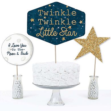Big Dot Of Happiness Twinkle Twinkle Little Star - Party Centerpiece Table Toppers - 15 Ct