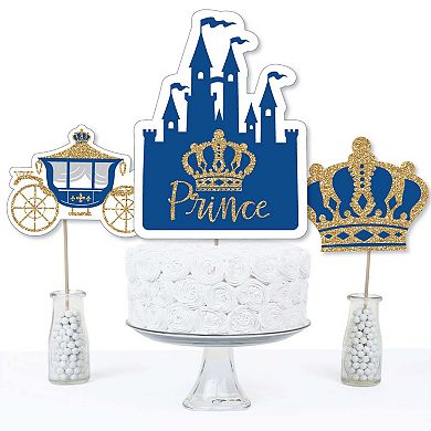 Big Dot Of Happiness Royal Prince Charming - Party Centerpiece Sticks - Table Toppers - 15 Ct