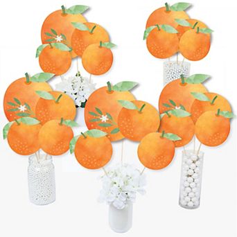 Big Dot Of Happiness Little Clementine Orange Baby Shower Birthday Party Table Toppers 15 ct