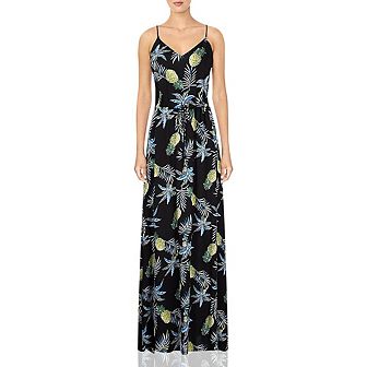 Womens V Neck Adjustable Spaghetti Strap Dress Sleeveless Boho Beach Floral Maxi Dress With Pockets
