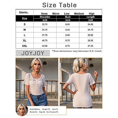 トップス L'Appartement HENLEY SHORT TOP Women's Short Sleeve Henley Shirts Ribbed Button Down Scoop