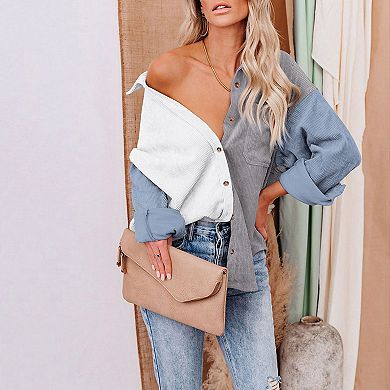 Maternity Ribbed Knit Dress V Neck Adjustable Drawstring Halter Tie Long Sleeve Side Slit Midi Dress