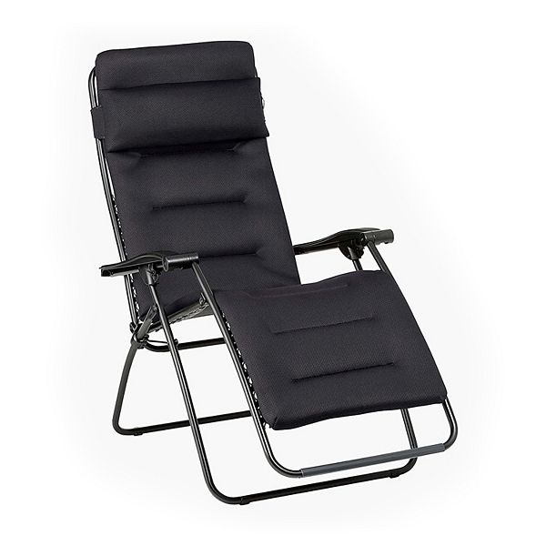 Lafuma Rclip Batyline Relaxation Zero Gravity Lounge Recliner Chair, Acier