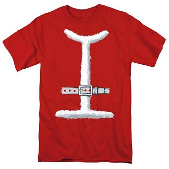 Christmas Santa Suit Costume Unisex Adult T-shirt