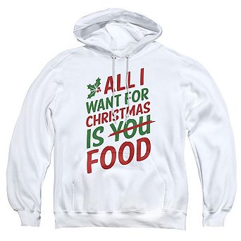 All I Want For Christmas Is Food Unisex Adult Pullover Hoodie