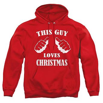 This Guy Loves Christmas Unisex Adult Pullover Hoodie