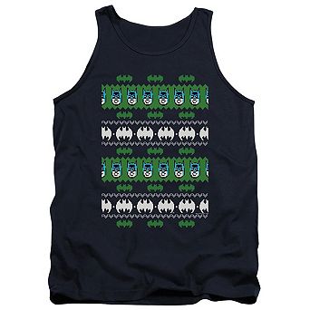 Batman Christmas Sweater Adult Tank Top