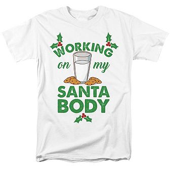 Working On My Santa Body For Christmas Unisex Adult T-shirt