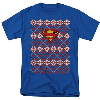 Superman Superman Christmas Sweater Short Sleeve Adult T-shirt