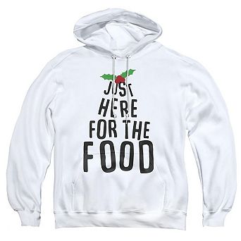 Just Here For The Christmas Food Unisex Adult Pullover Hoodie