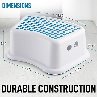 Zulay Kitchen Step Stools for Kids - Toddler Step Stool for Bathroom Sink with Anti-Slip Surface