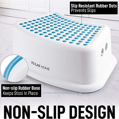 Zulay Kitchen Step Stools for Kids - Toddler Step Stool for Bathroom Sink with Anti-Slip Surface