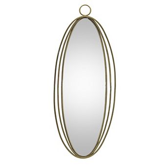 Iron Oval Wall Mirror 34.25"h