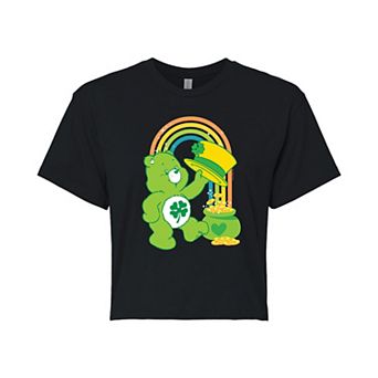 Juniors' Care Bears Pot Of Gold Cropped Tee