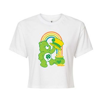 Juniors' Care Bears Pot Of Gold Cropped Tee