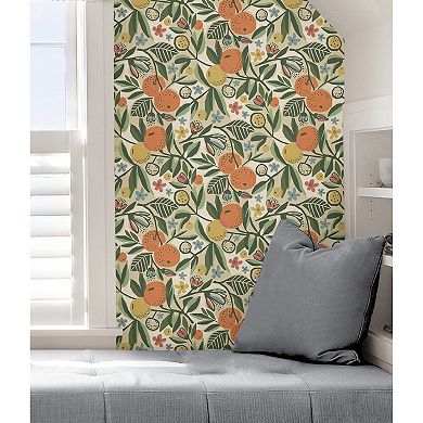 WallPops Pip and Lo Clementine Garden Peel & Stick Wallpaper