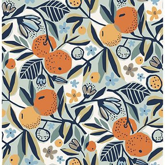 WallPops Pip and Lo Clementine Garden Peel & Stick Wallpaper
