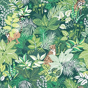 WallPops PrintFresh Tropical Oasis Sand Peel & Stick Wallpaper