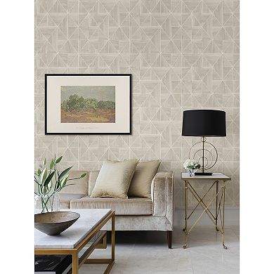 WallPops Lazlo Taupe Peel and Stick Wallpaper