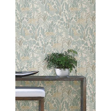 WallPops Maynard Green Peel and Stick Wallpaper