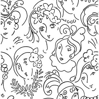 WallPops Lovely Ladies Who Lunch Novelty Peel & Stick Wallpaper
