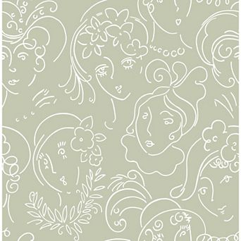 WallPops Lovely Ladies Who Lunch Novelty Peel & Stick Wallpaper