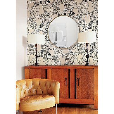 WallPops Illustrative Leisure Ladies Novelty Peel & Stick Wallpaper