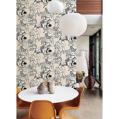 WallPops Illustrative Leisure Ladies Novelty Peel & Stick Wallpaper