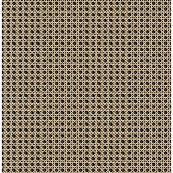 WallPops Rattan Caning Honey Peel and Stick Wallpaper