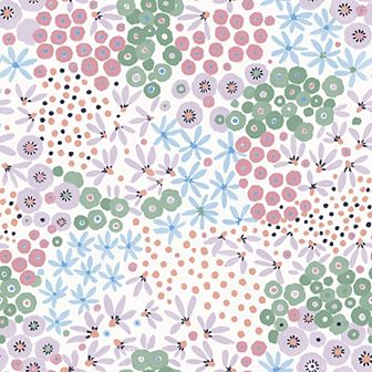 WallPops Floral Bunch Cool Peel and Stick Wallpaper