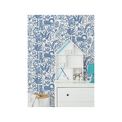 WallPops Sweet Safari Taupe Peel and Stick Wallpaper