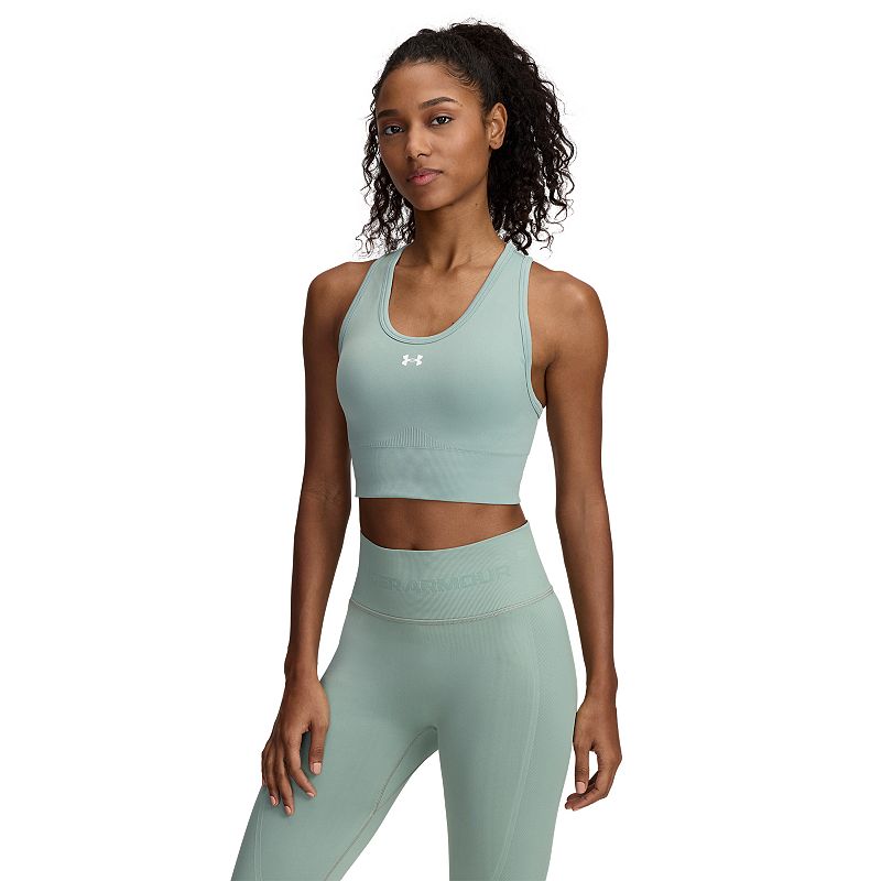 Women's Under Armour Vanish Seamless Medium-Impact Mid Sports Bra, Size: Large, Silca Green