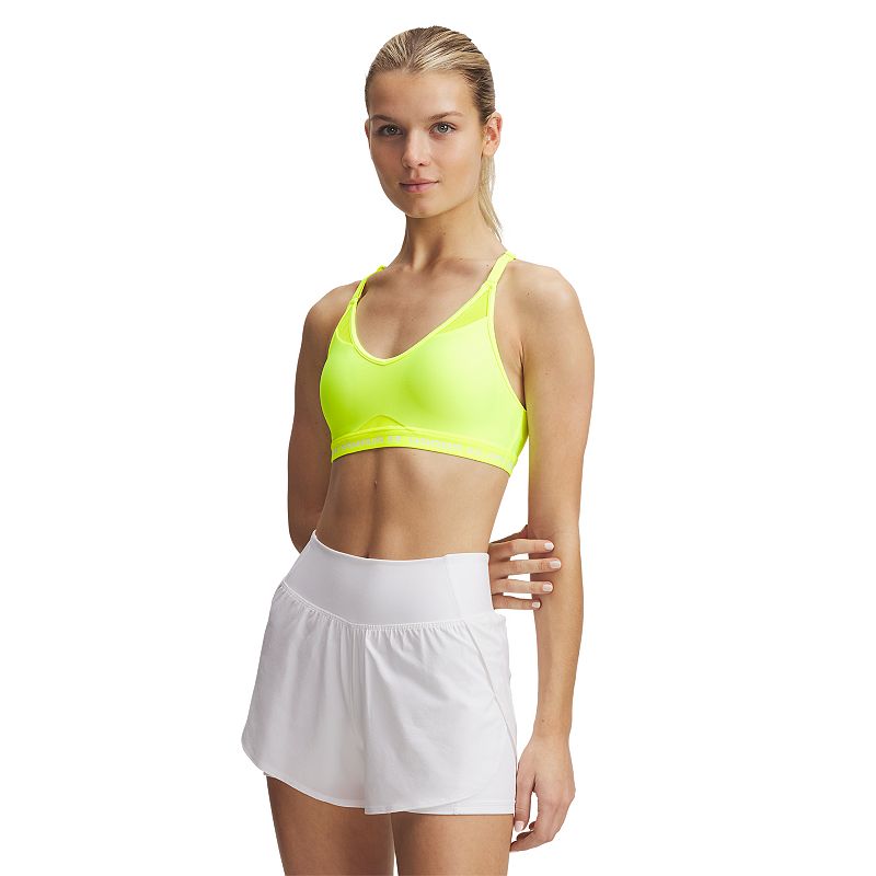 Women's Under Armour Crossback Low-Impact Sports Bra, Size: XL, Yellow