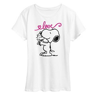 Women's Peanuts Valentine's Snoopy Love Graphic Tee