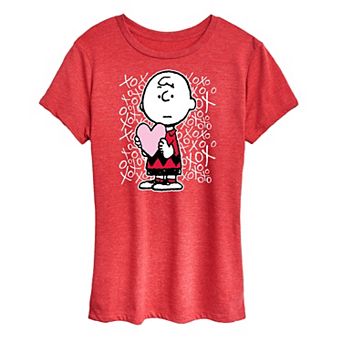 Women's Peanuts Charlie Brown XOXO Graphic Tee
