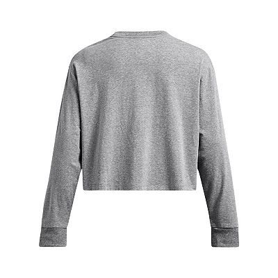 Women's Under Armour Rival Boxy Cropped Long Sleeve Tee