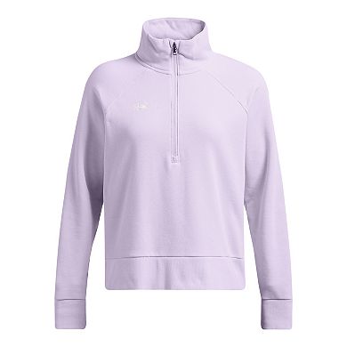 Women's Under Armour Rival Fleece Textured Half Zip Top