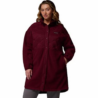 Plus Size Columbia Cloud Point Long Fleece Jacket