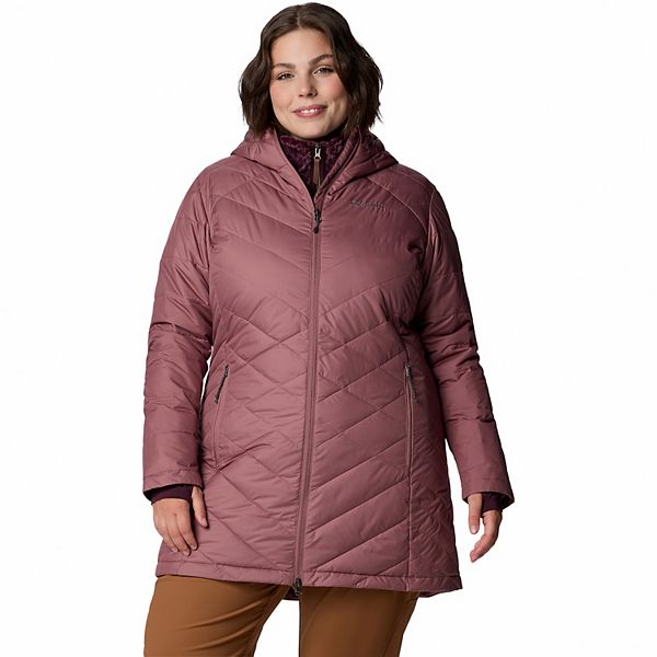 Columbia Women’s Pink/burgundy Full zip up Omni Shield hooded coat size deals Small