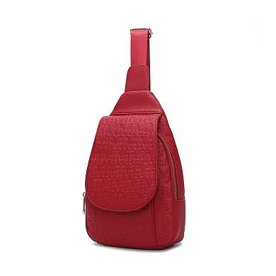 Mkf Collection Cleisy M Logo Embossed Vegan Leather Women’s Sling Bag ...