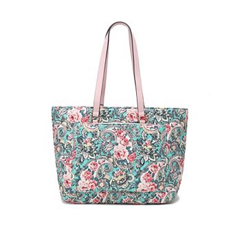 Mkf Collection Hallie Quilted Cotton Botanical Pattern Women’s Tote Bag By Mia K