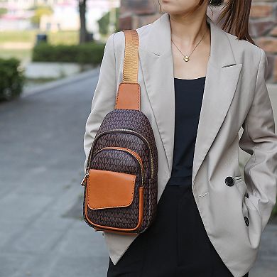 MKF Collection Kace M Logo Printed Women’s Sling Bag by Mia K