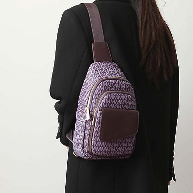 MKF Collection Kace M Logo Printed Women’s Sling Bag by Mia K
