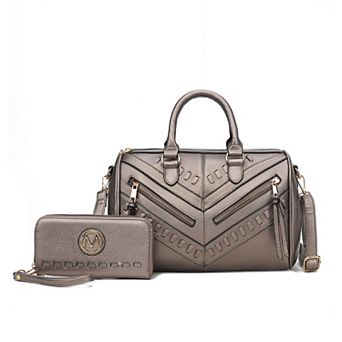 Mkf Collection Lara Women’s Satchel With Wallet By Mia K- 2 pc