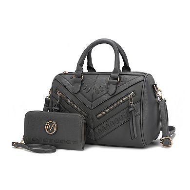 Mkf Collection Lara Women’s Satchel With Wallet By Mia K- 2 Pieces